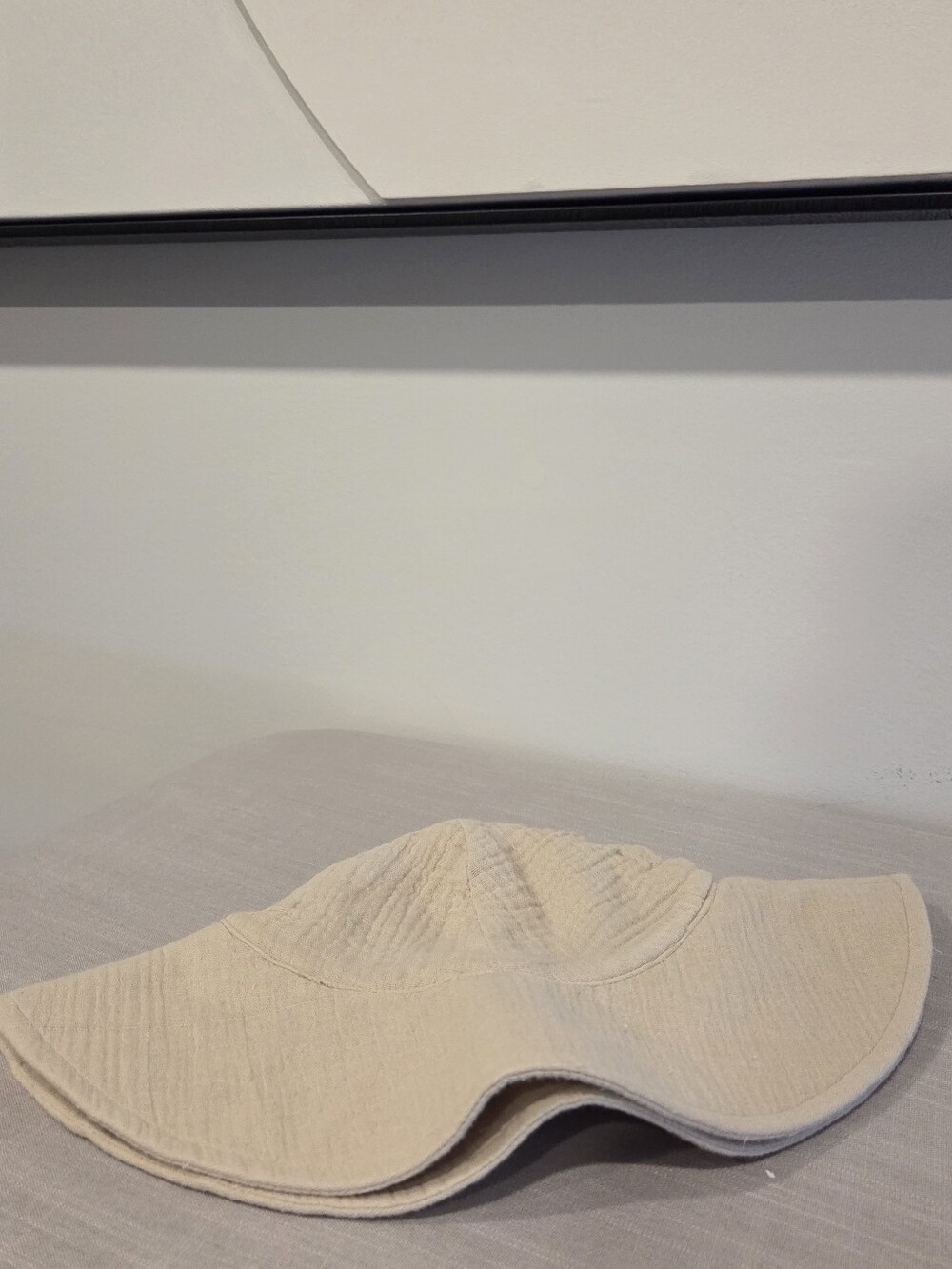 NWOT Angel Dear Muslin Stone Color Baby Sun Hat